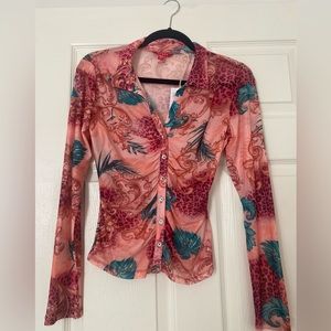 GUESS sheer top